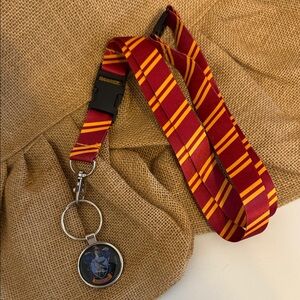 Universal Studios Wizarding World Harry Potter Ravenclaw Striped Lanyard 21” EUC